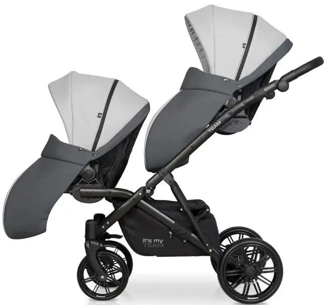 Коляска для двойни Riko Team Duo 01 Grey Fox