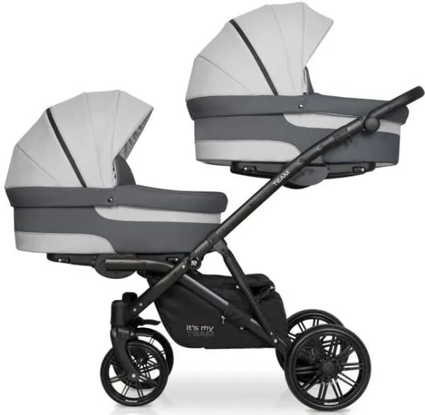 Коляска для двійнят Riko Team Duo 01 Grey Fox