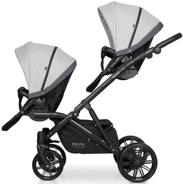 Коляска для двойни Riko Team Duo 01 Grey Fox