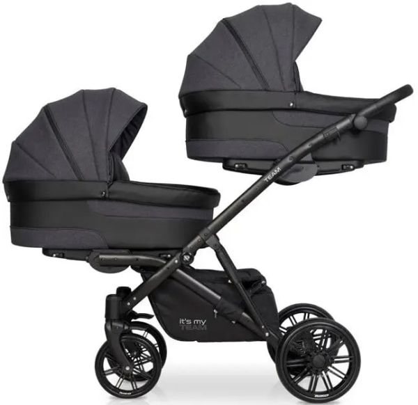 Коляска для двійнят Riko Team Duo 04 Antracite