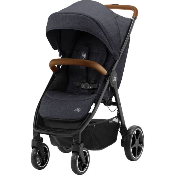 Прогулочная коляска BRITAX-ROMER B-AGILE R (Black Shadow/Brown)