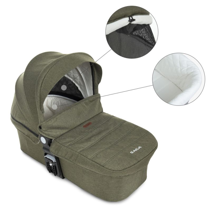 Коляска 2 в 1 El Camino ME 1085 SAGA Denim Khaki
