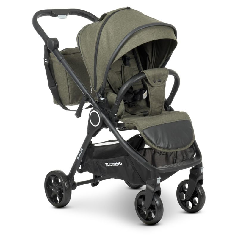 Коляска 2 в 1 El Camino ME 1085 SAGA Denim Khaki