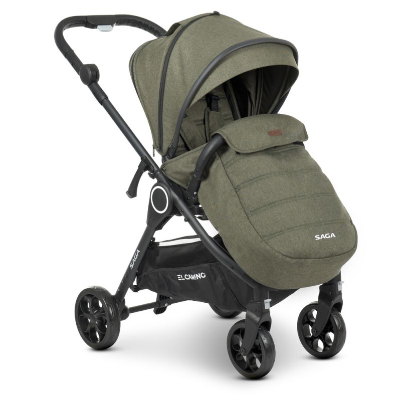 Коляска 2 в 1 El Camino ME 1085 SAGA Denim Khaki