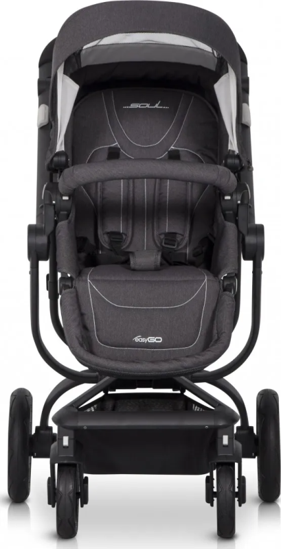 Коляска 2 в 1 EasyGo Soul (без сумки) Anthracite