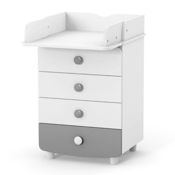 Комод-пеленатор Верес 600 ДСП біло-графітовий