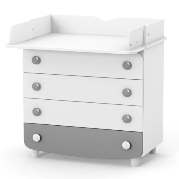 Комод-пеленатор Верес 900 ДСП біло-графітовий