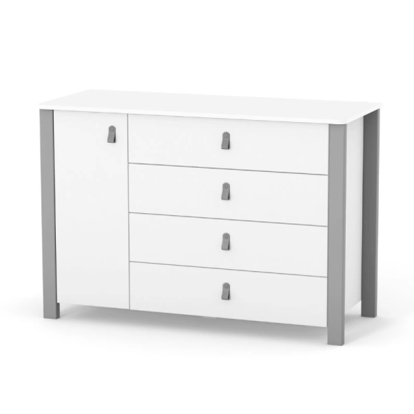 Комод Верес Монако 1200 біло-графітовий