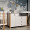 Комод Верес Монако 1200 бело-буковый