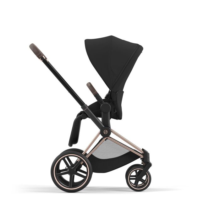 Коляска 2 в 1 Cybex Priam 4.0 Sepia Black шасси Rosegold