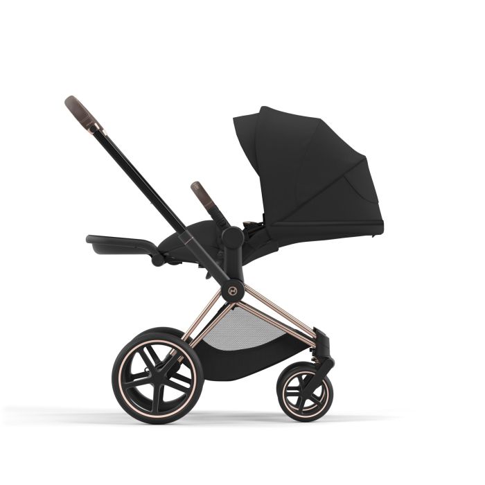 Коляска 2 в 1 Cybex Priam 4.0 Sepia Black шасси Rosegold