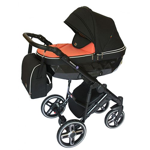 Коляска 2 у 1 Broco Monaco red