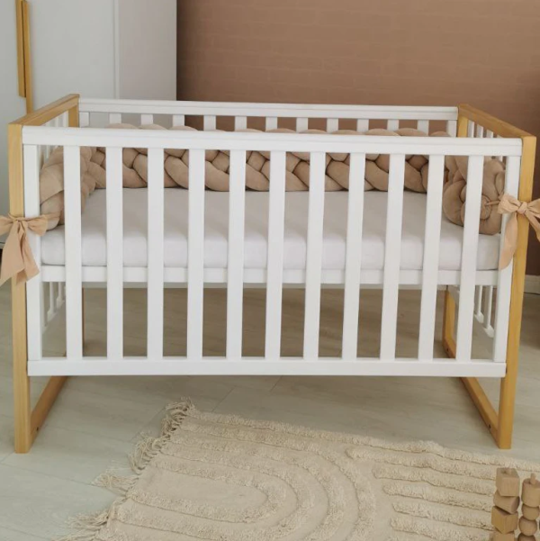 Детская кроватка Angelo Lux - 12 бело-буковый Детская кроватка Angelo Lux - 12 бело-буковый