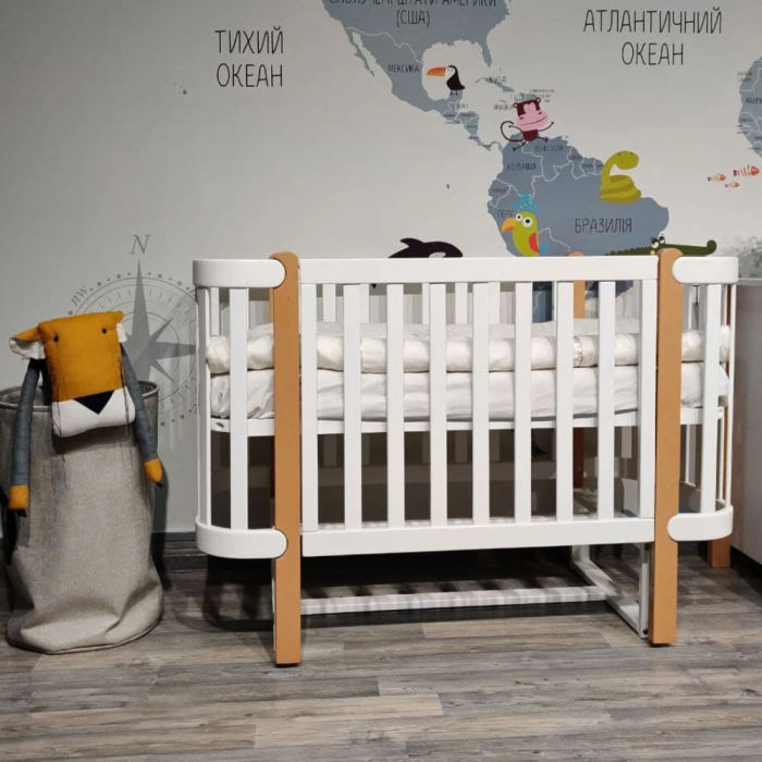 Ліжечко Верес ЛД5 Монако біло-буковий