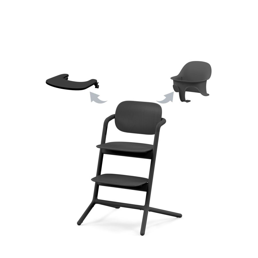 Стільчик для годування Cybex Lemo 3 в 1 Stunning Black