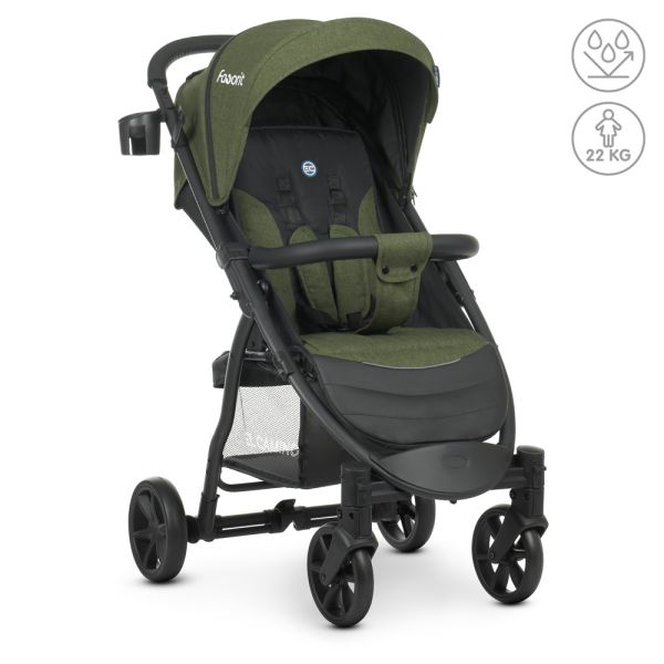 Прогулочная коляска El Camino FAVORIT v.2 M 3409N Moss Green Прогулочная коляска El Camino FAVORIT v.2 M 3409N Moss Green