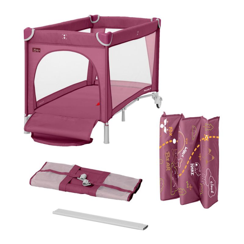 Манеж CARRELLO Piccolo+ CRL-11501/2 Ash Grey з двома рівнями дна