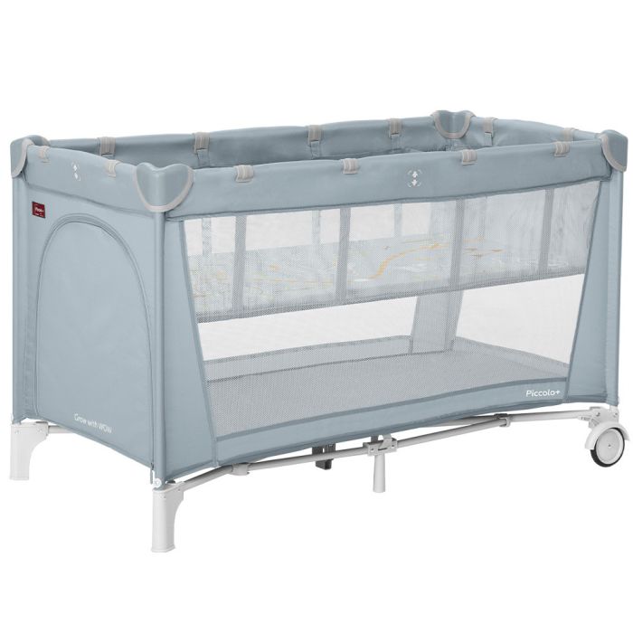 Манеж CARRELLO Piccolo+ CRL-11501/2 Ash Grey с двумя уровнями дна