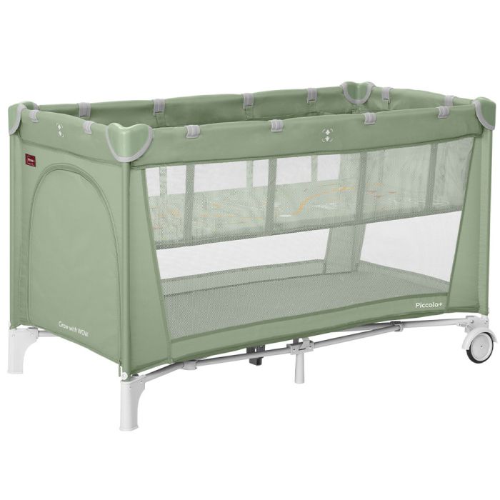 Манеж CARRELLO Piccolo+ CRL-11501/2 Mint Green с двумя уровнями дна