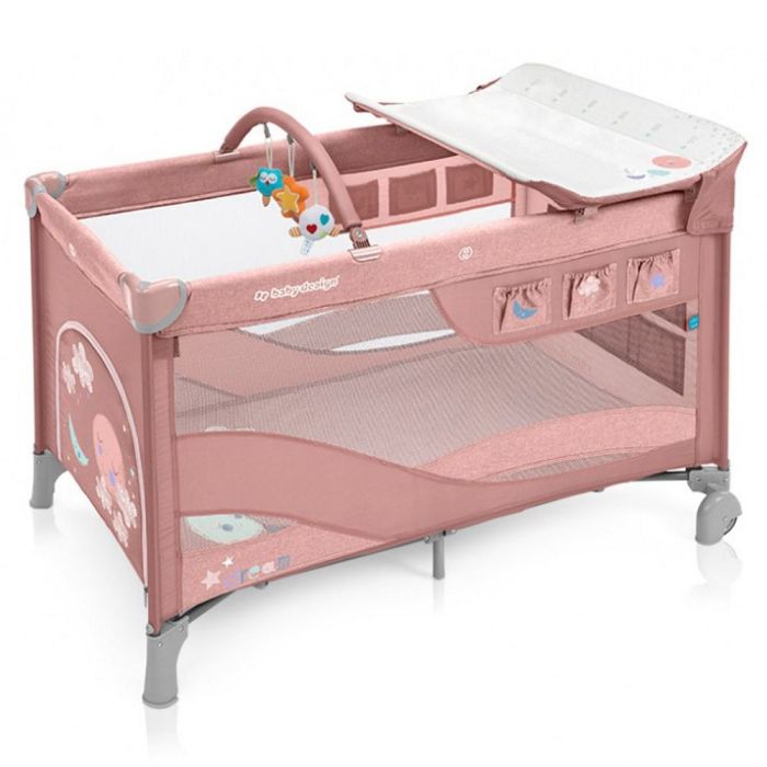 Манеж-кроватка Baby Design DREAM NEW (08 PINK)