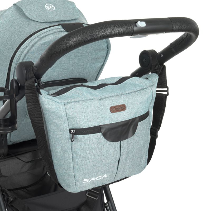 Коляска 2 в 1 El Camino SAGA ME 1085 Denim Ash Blue