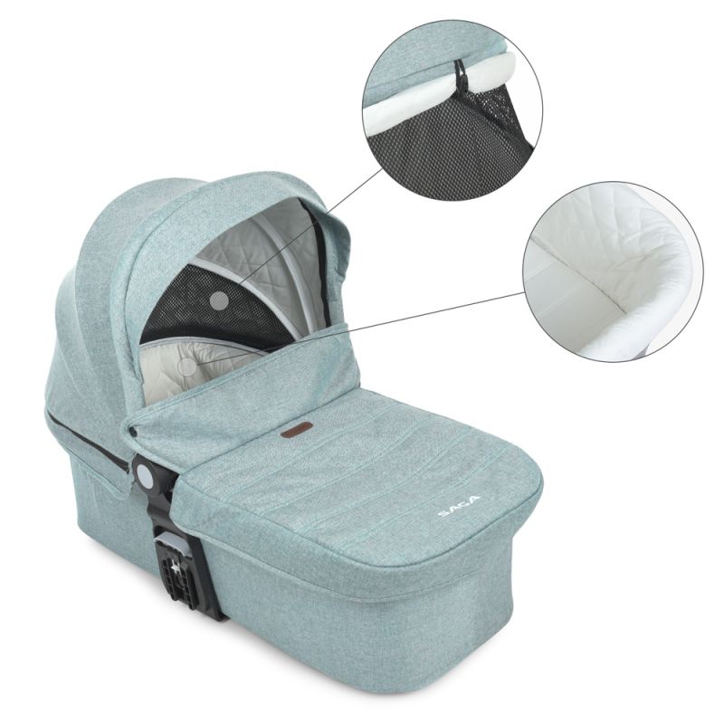 Коляска 2 в 1 El Camino SAGA ME 1085 Denim Ash Blue