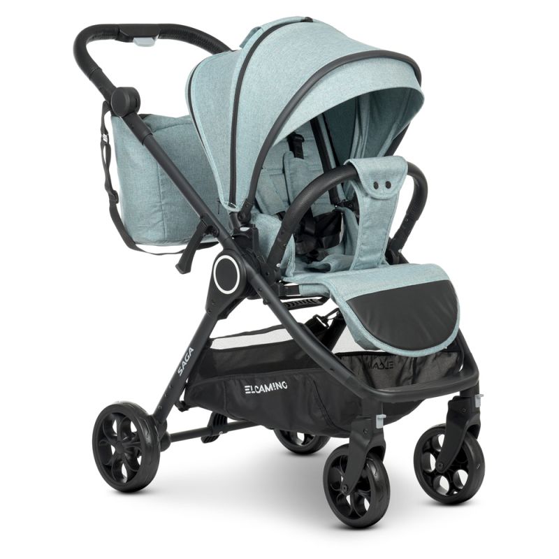 Коляска 2 в 1 El Camino SAGA ME 1085 Denim Ash Blue