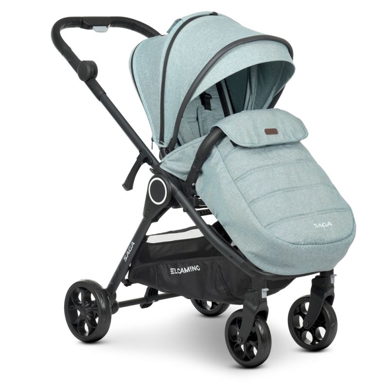 Коляска 2 в 1 El Camino SAGA ME 1085 Denim Ash Blue