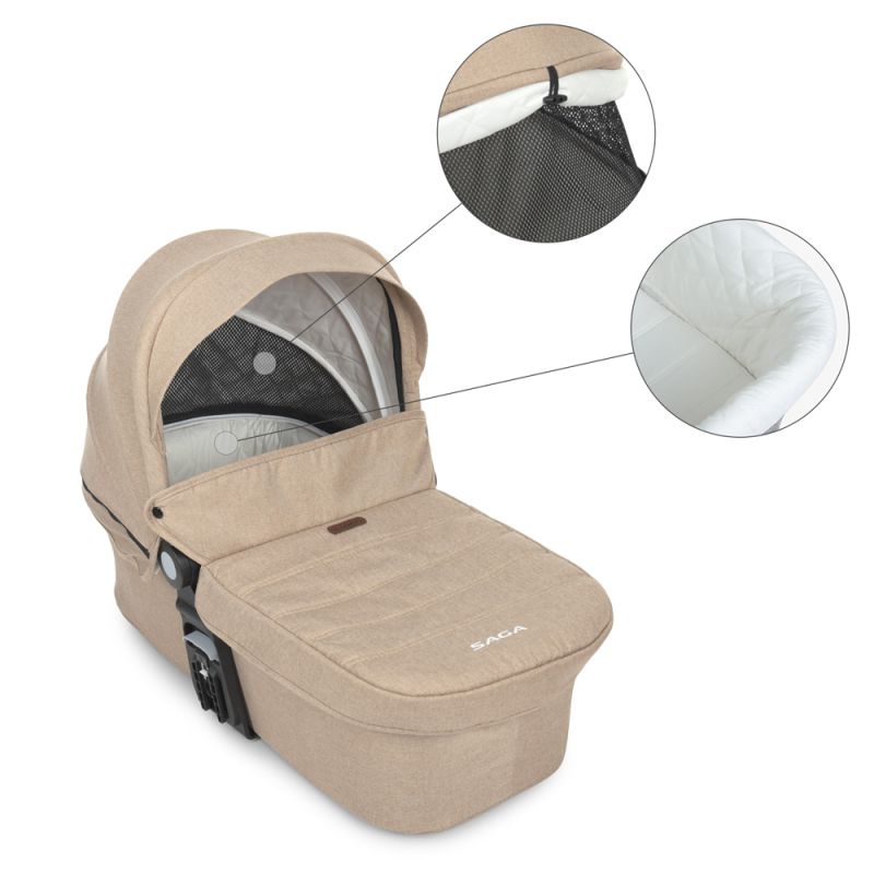 Коляска 2 в 1 El Camino ME 1085 SAGA Denim Beige