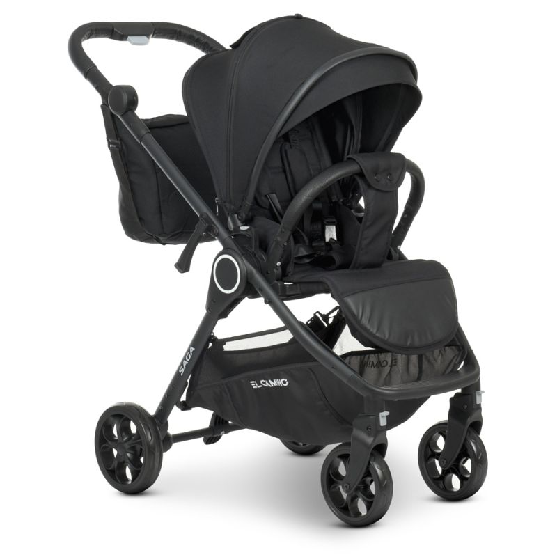 Коляска 2 в 1 El Camino SAGA ME 1085 Denim Black