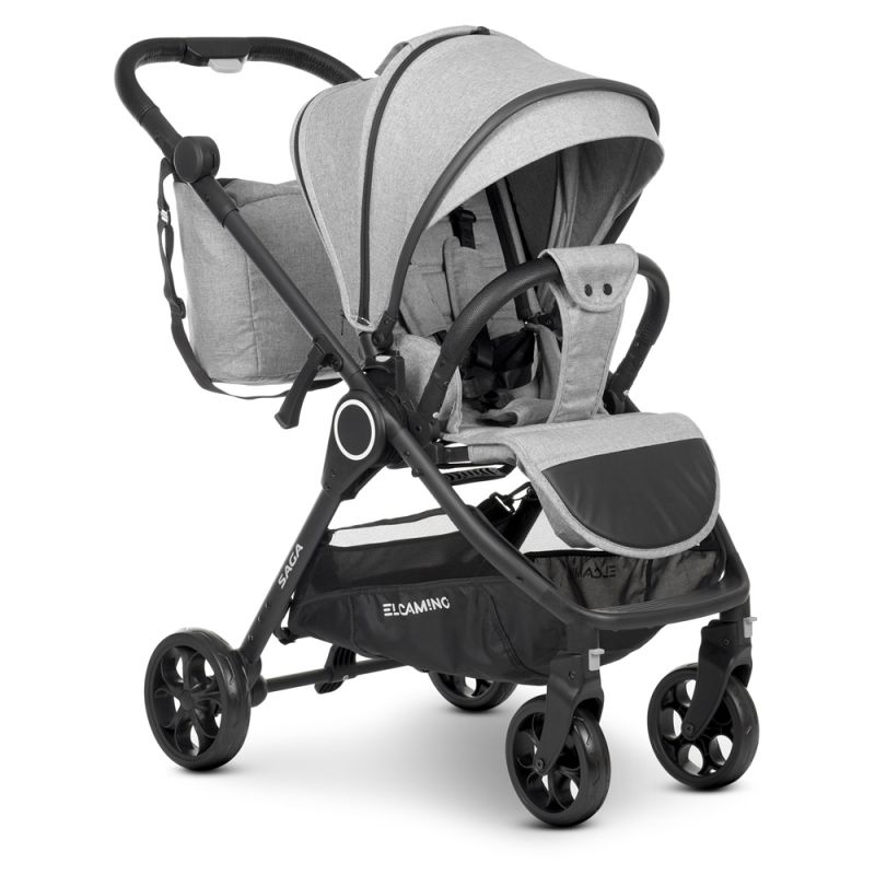 Коляска 2 в 1 El Camino ME 1085 SAGA Denim Medium Gray