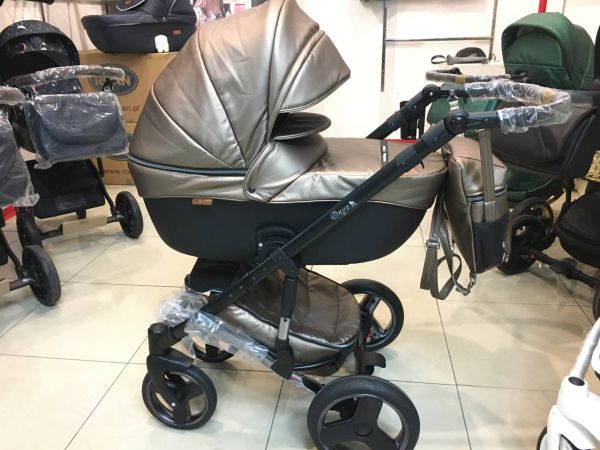 Коляска 2 в 1 Mikrus Onyx 71 бронза+чорний
