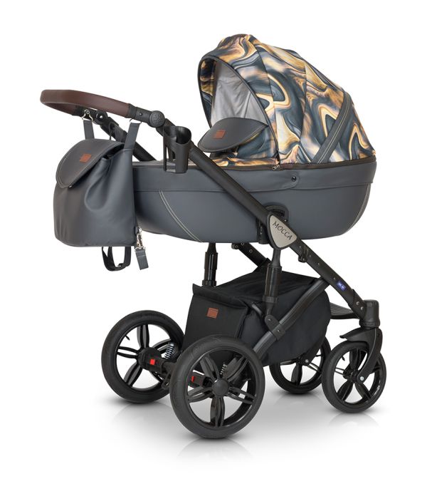 Коляска 3 в 1 Verdi Mocca 10 графіт / аплікація