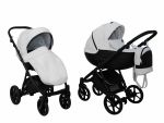 Коляска 2 в 1 Mikrus Viva Sport 10 белая кожа