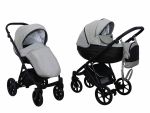 Коляска 2 в 1 Mikrus Viva Sport 12 серая кожа