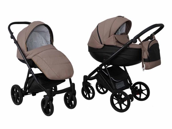 Коляска 2 в 1 Mikrus Viva Sport 2 капучино текстиль Коляска 2 в 1 Mikrus Viva Sport 2 капучино текстиль
