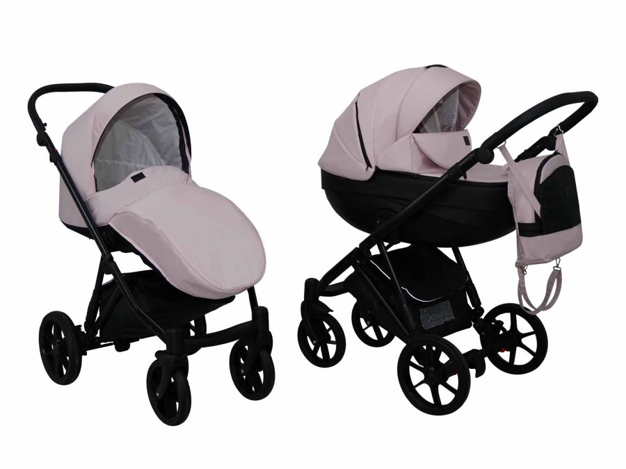 Коляска 2 в 1 Mikrus Viva Sport 4 рожева тканина