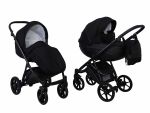 Коляска 2 в 1 Mikrus Viva 06 черная ткань