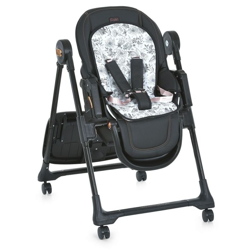 Стульчик для кормления El Camino CRYSTAL ME 1037-B Black Gold