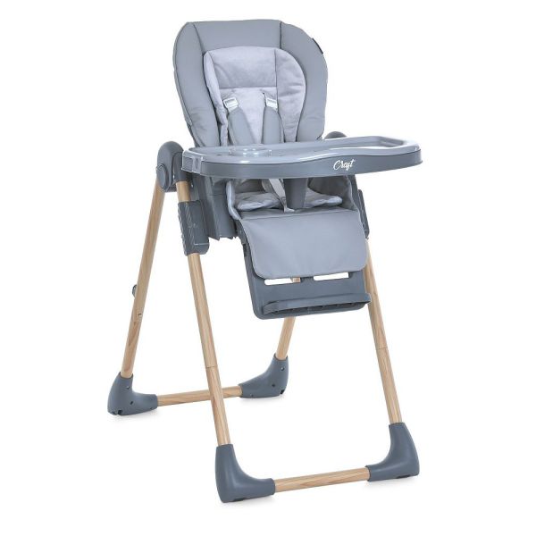 Стульчик для кормления El Camino CRAFT  ME 1115-W Gray Стульчик для кормления El Camino CRAFT  ME 1115-W Gray