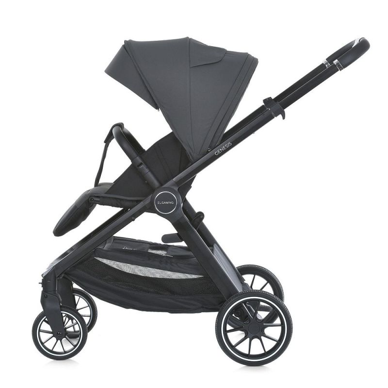 Коляска 2 в 1 El Camino GENESIS ME 1126 Asphalt Gray