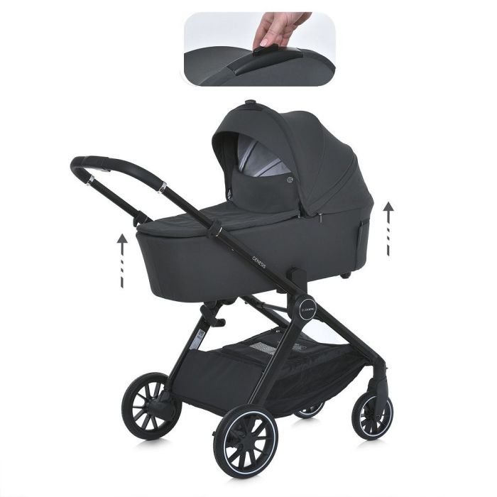 Коляска 2 в 1 El Camino ME 1126 GENESIS Asphalt Gray