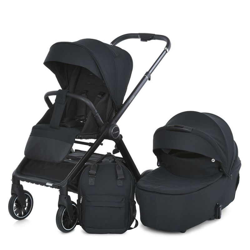 Коляска 2 в 1 El Camino GENESIS ME 1126 Jet Black