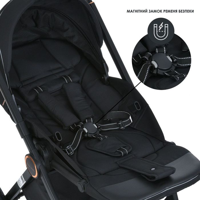 Коляска 2 в 1 El Camino ERA ME 1100-1 Black Ink