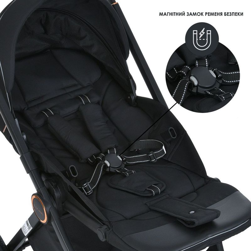 Коляска 2 в 1 El Camino ERA ME 1100-1 Black Ink