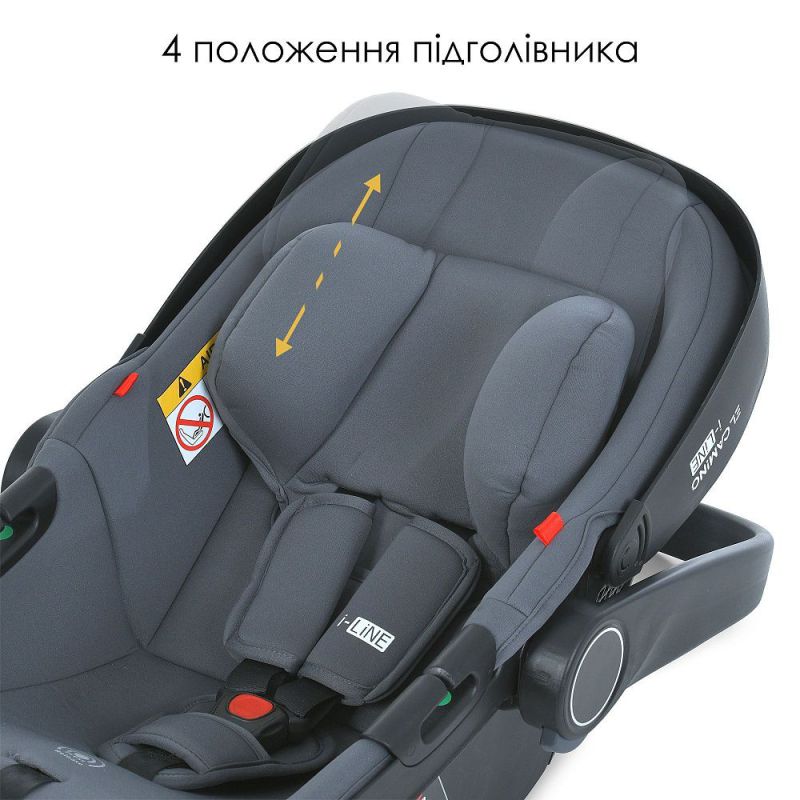 Автокрісло El Camino i-LINE ME 1176 Melange Gray