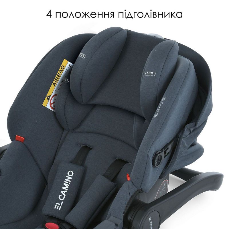 Автокрісло El Camino i-KEEP ME 1186 Melange Midnight Gray