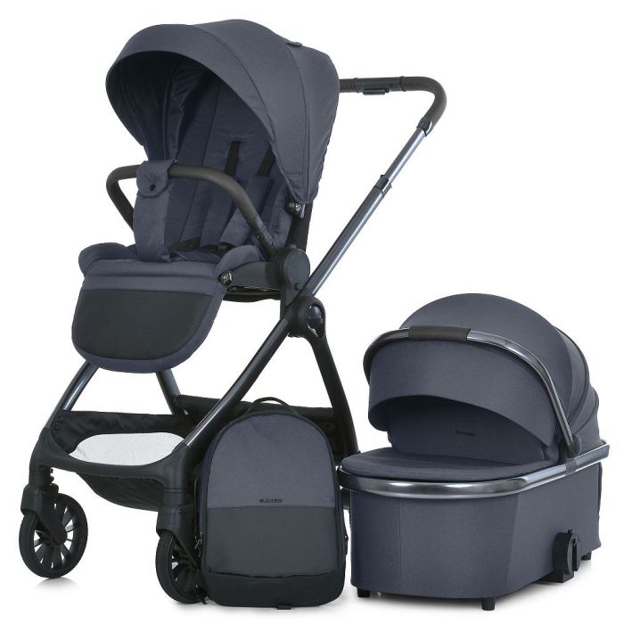 Коляска 2 в 1 El Camino RIVIERA ME 1183 Asphalt Gray