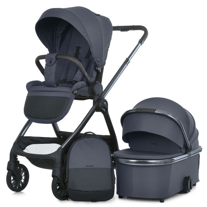 Коляска 2 в 1 El Camino RIVIERA ME 1183 Asphalt Gray