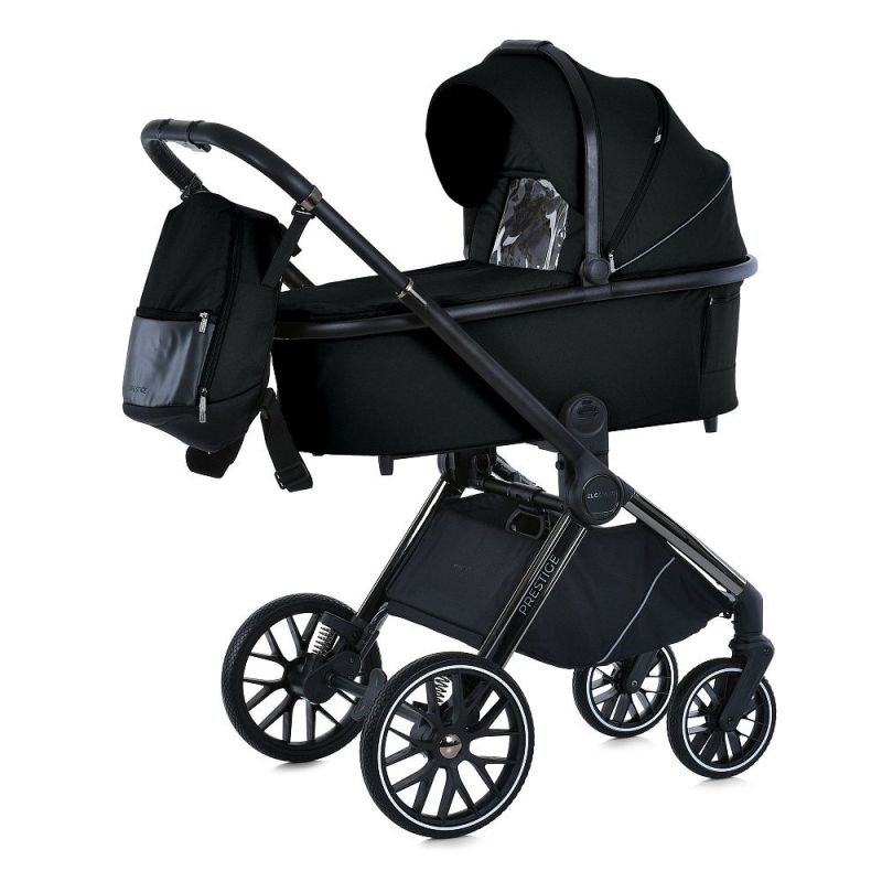 Коляска 2 в 1 El Camino PRESTIGE ME 1124-2 Black